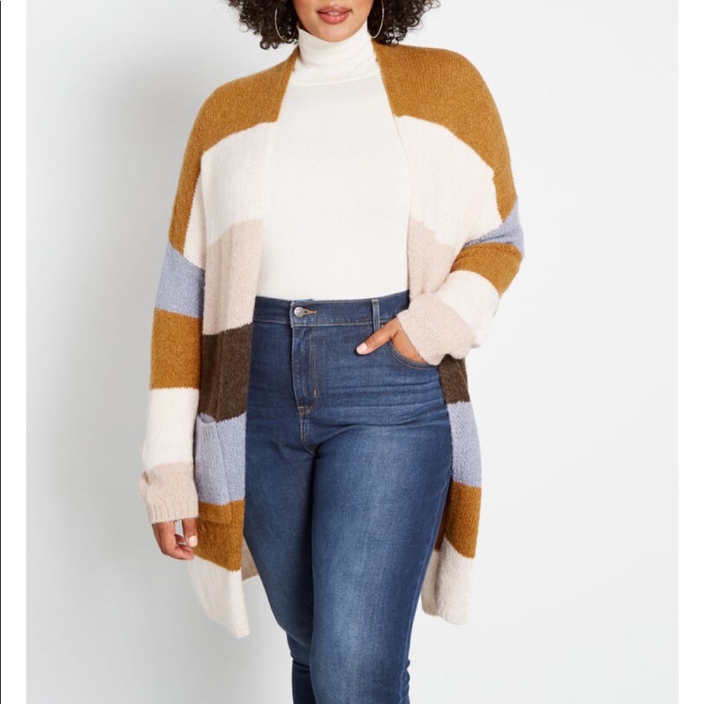 Blissfully Bundled Oversized Cardigan in 4X